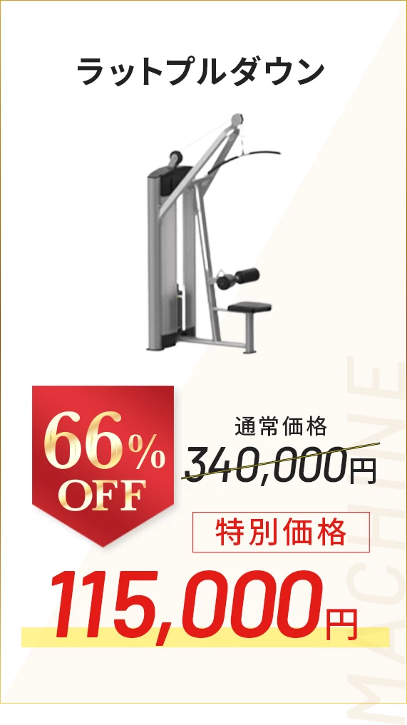 ラットプルダウン 66％OFF